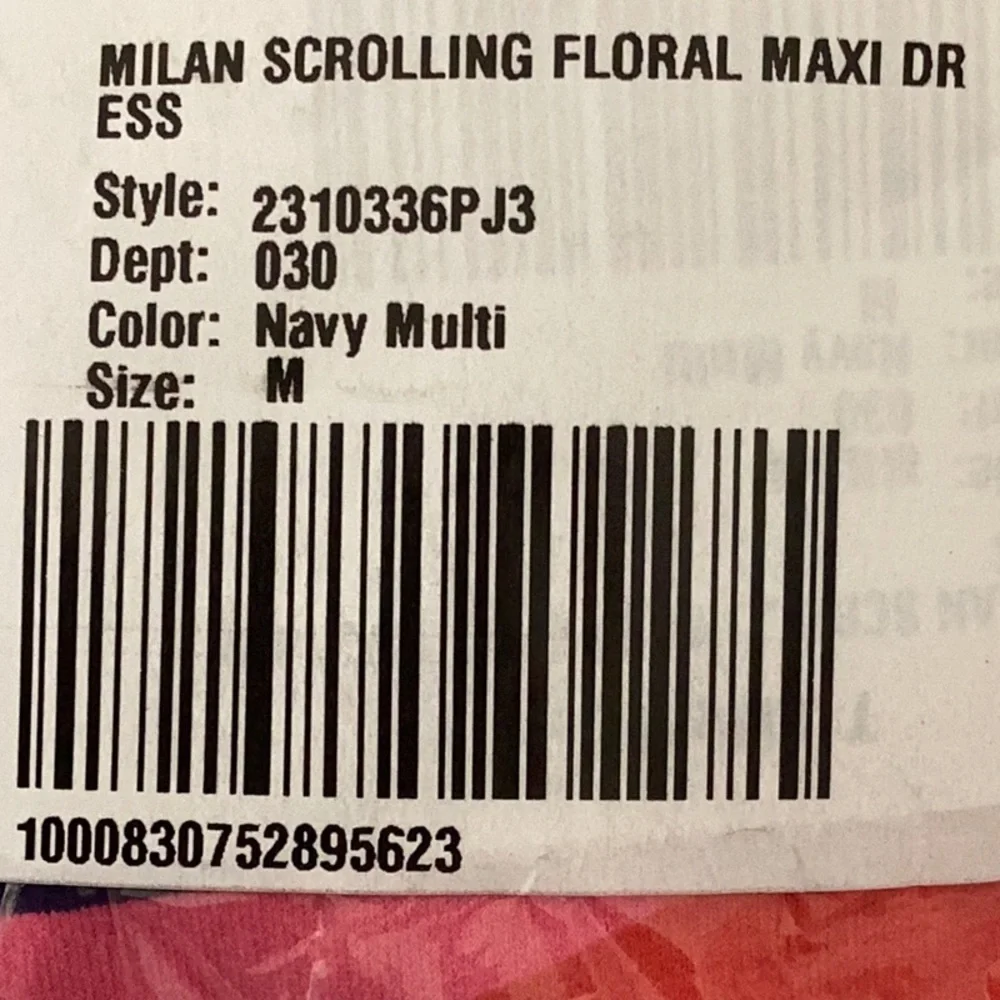 TRINA TURK NWT MILAN SCROLLING FLORAL MAXI DRESS MEDIUM HALTER NECK - Picture 9 of 9